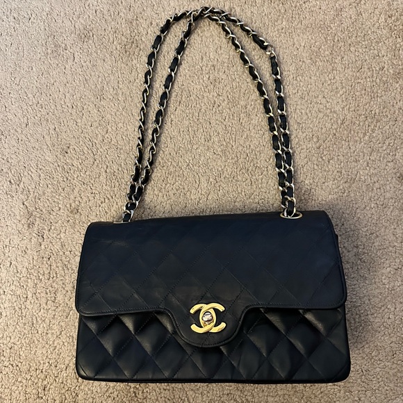 CHANEL Small Navy Vintage Double Flap - Picture 13 of 15